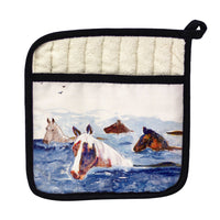 Chincoteague Ponies Pot Holder