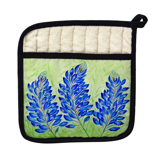 Blue Bonnets Pot Holder