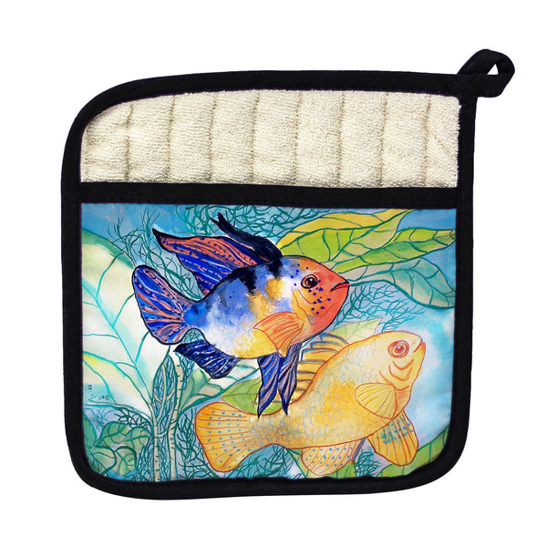 Betsy's Two Fish Pot Holder