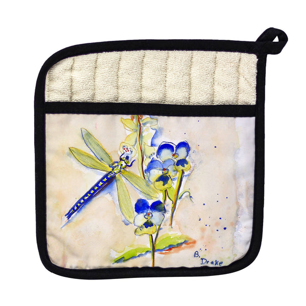Blue DragonFly Pot Holder