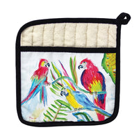 Three Parrots Pot Holder