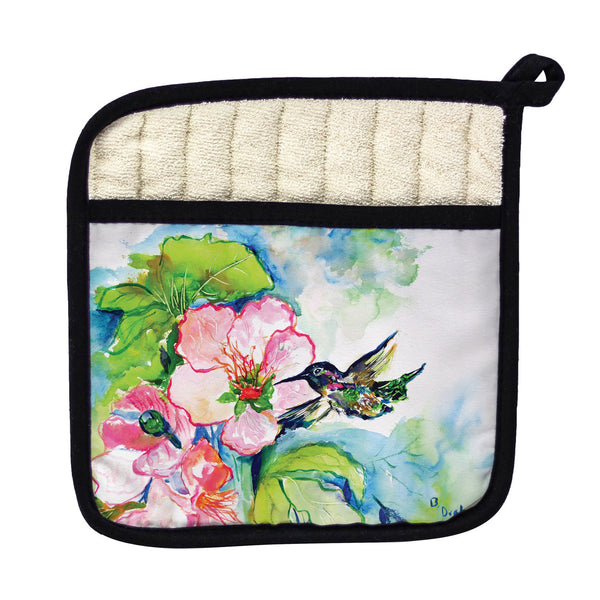 Hummingbird & Hibiscus Pot Holder