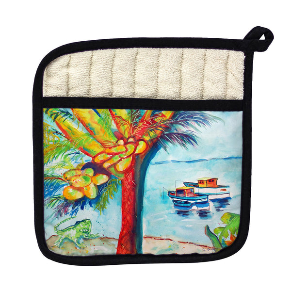 Cocoa Nuts & Boats Pot Holder