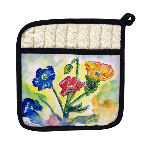 Bugs & Poppies Pot Holder