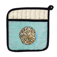 Sand Dollar - Teal Pot Holder