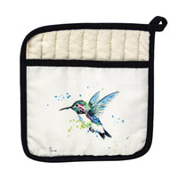 Green Hummingbird Pot Holder