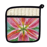 Pink Lily Pot Holder