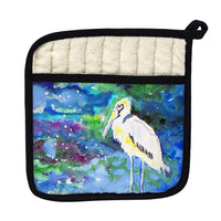 Fall Wood Stork Pot Holder