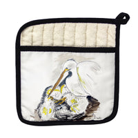 Egret & Chicks Pot Holder