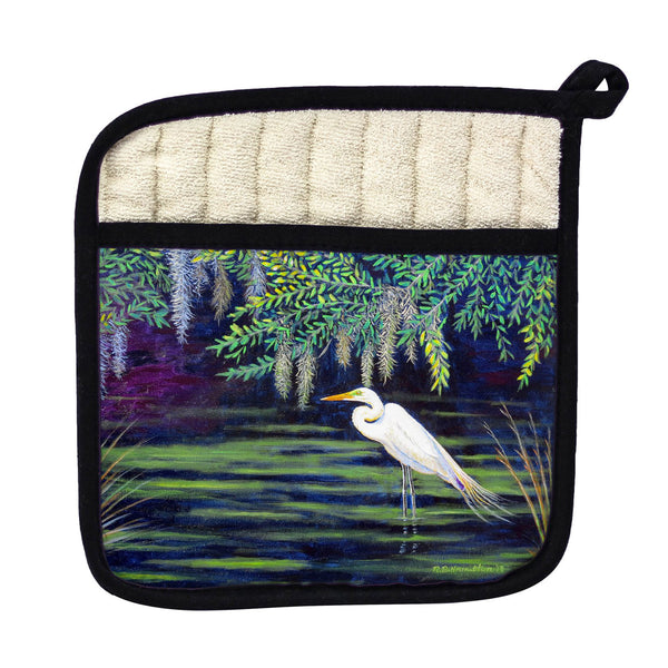 Egret Lagoon Pot Holder