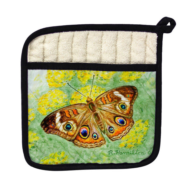 Buckeye Butterfly Pot Holder