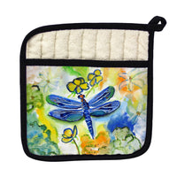 Dragonfly's Garden Pot Holder