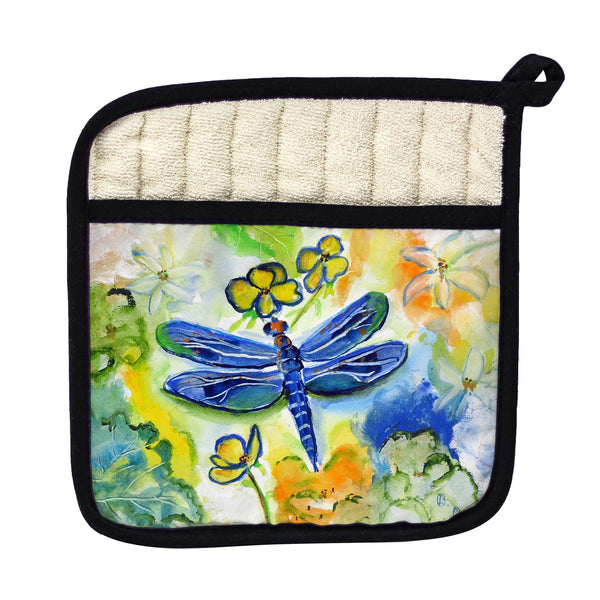 Dragonfly's Garden Pot Holder