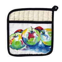 Three Apples Pot Holder