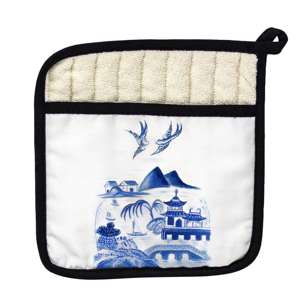 Canton Scene Pot Holder