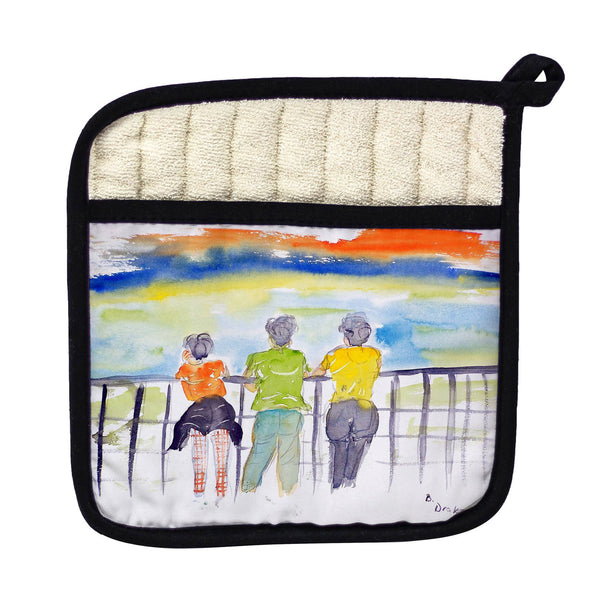 Ladies Looking Pot Holder