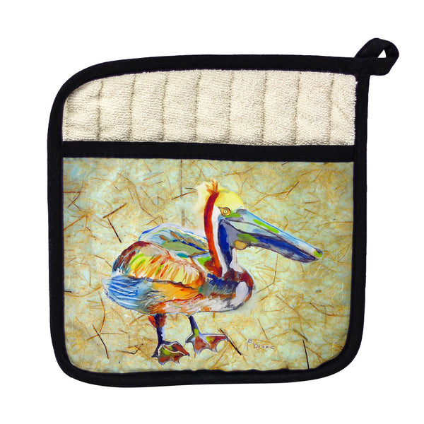 Heathcliff Pelican Pot Holder