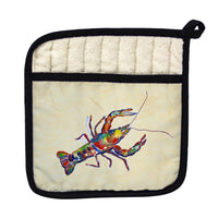 Crayfish on Beige Pot Holder