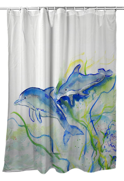 Betsy's Dolphins Shower Curtain