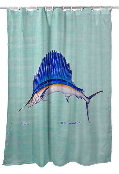 Sailfish Shower Curtain