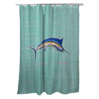 Blue Marlin Shower Curtain