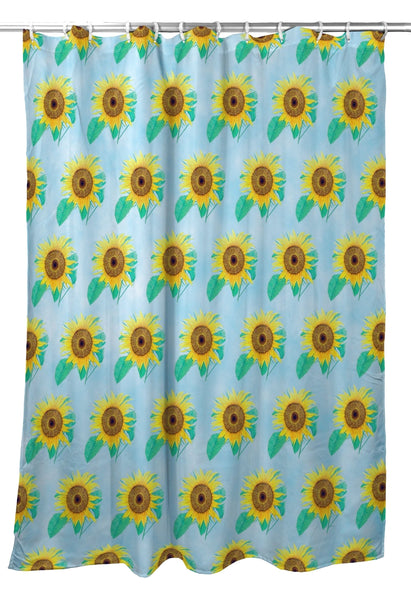 Dick's Sunflower Tiled Shower Curtain