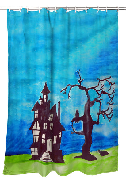 Haunted House Shower Curtain