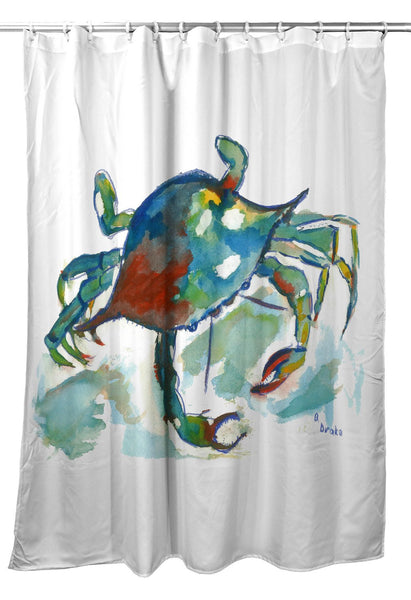Betsy's Crab Shower Curtain