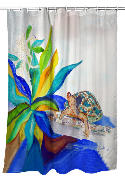 Turtle & Lily Shower Curtain