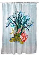 Starfish, Coral, Shells Shower Curtain