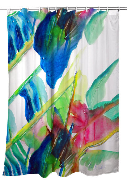 Pink Palms Shower Curtain