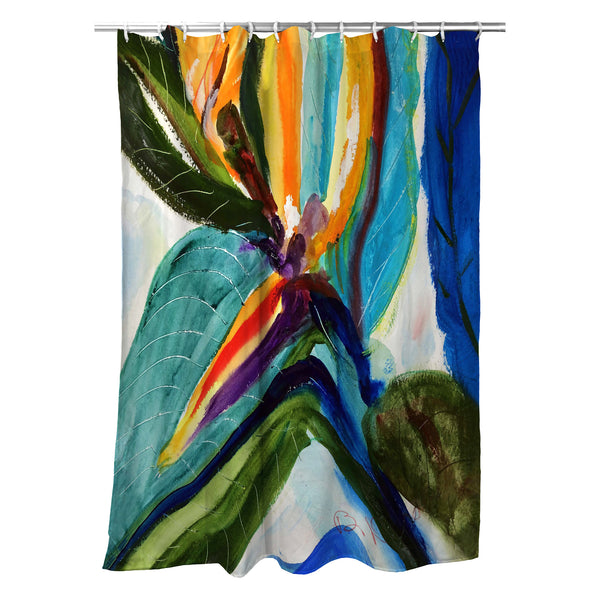 Teal Paradise Shower Curtain