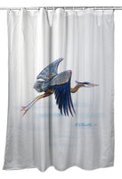 Eddie's Blue Heron Shower Curtain