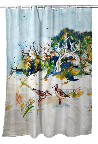Tree & Beach Shower Curtain