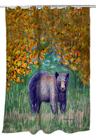 Black Bear Shower Curtain