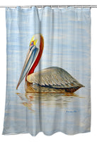 Summer Pelican Shower Curtain