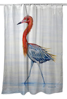 Reddish Egret Shower Curtain