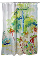 Colorful Palms Shower Curtain