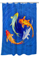 Swirling Koi Shower Curtain