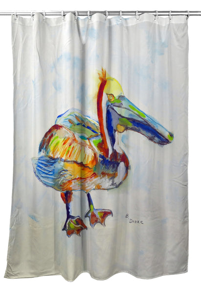 Heathcliff Pelican Shower Curtain