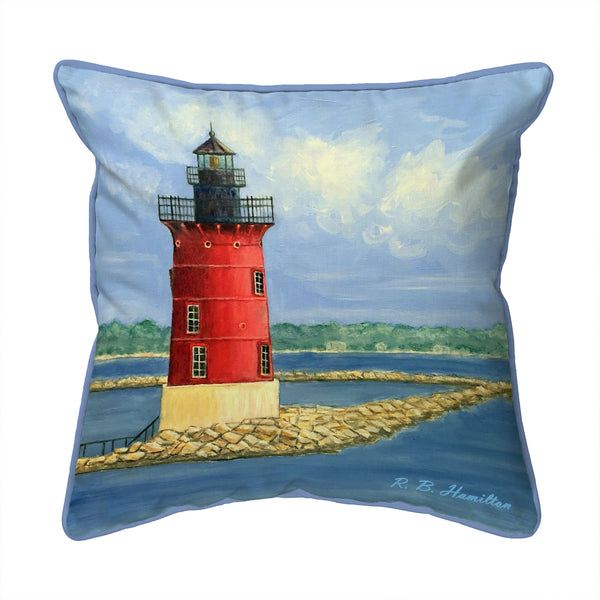 Breakwater Lighthouse Pillow