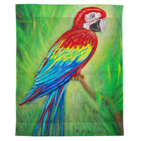 Red Macaw Outdoor Wall Hanging 24x30