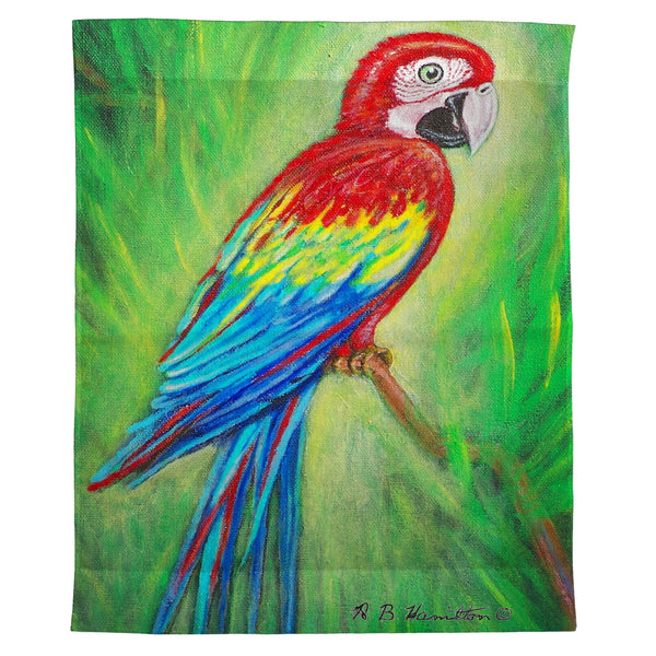 Red Macaw Outdoor Wall Hanging 24x30