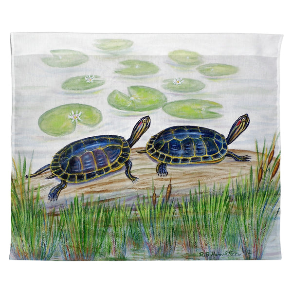 Two Turtles Outdoor Wall Hanging 24x30