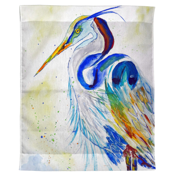 Watercolor Heron Wall Hanging 24x30