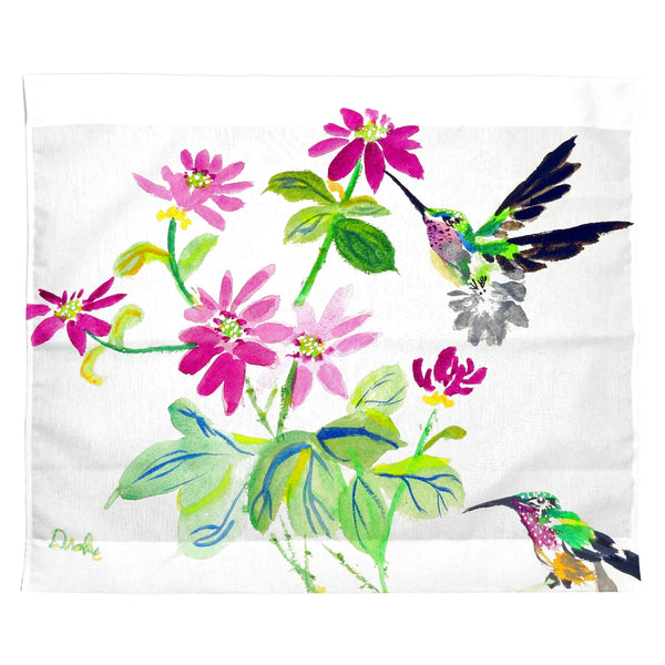 Ruby Throat Hummingbird Wall Hanging 24x30