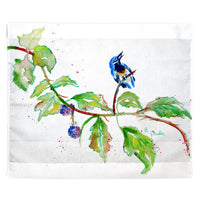 Bird & Blackberries Outdoor Wall Hanging 24x30