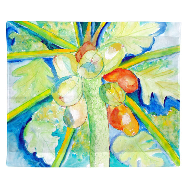 Papaya Tree Outdoor Wall Hanging 24x30