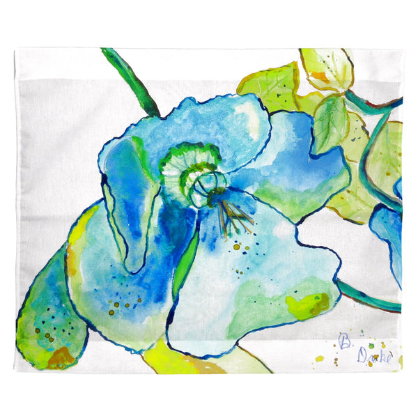 Blue Hibiscus Outdoor Wall Hanging 24x30