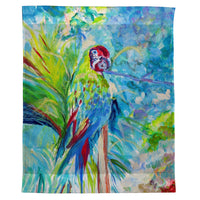 Green Parrot II Outdoor Wall Hanging 24x30